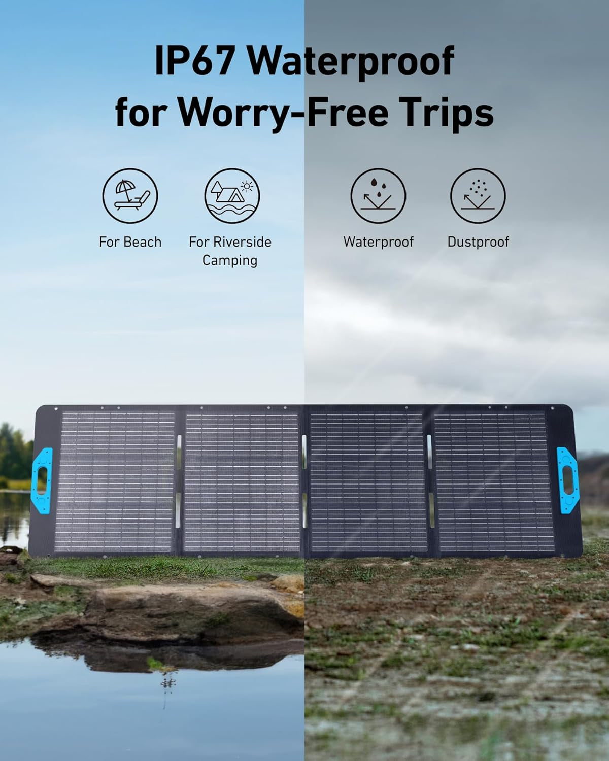 SOLIX F2000 Portable Power Station, Powerhouse 767, 2048Wh Ganprime Solar Generator with 200W Solar Panel, Lifepo4 Batteries, 4 AC Outlets up to 2400W for Home, Power Outage, Outdoor Camping