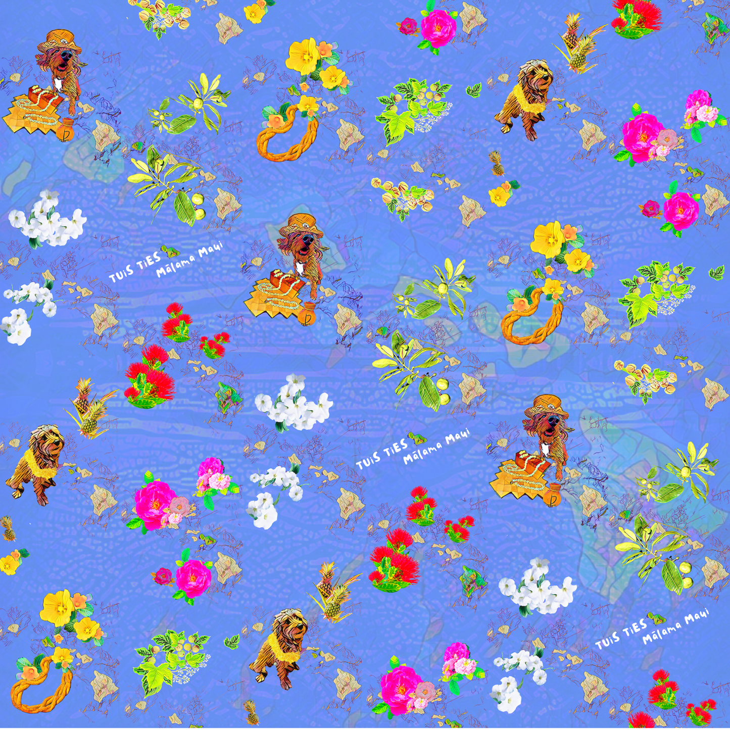 Tui's Ties Exclusive Floral Accessory – Detachable Tie 5"