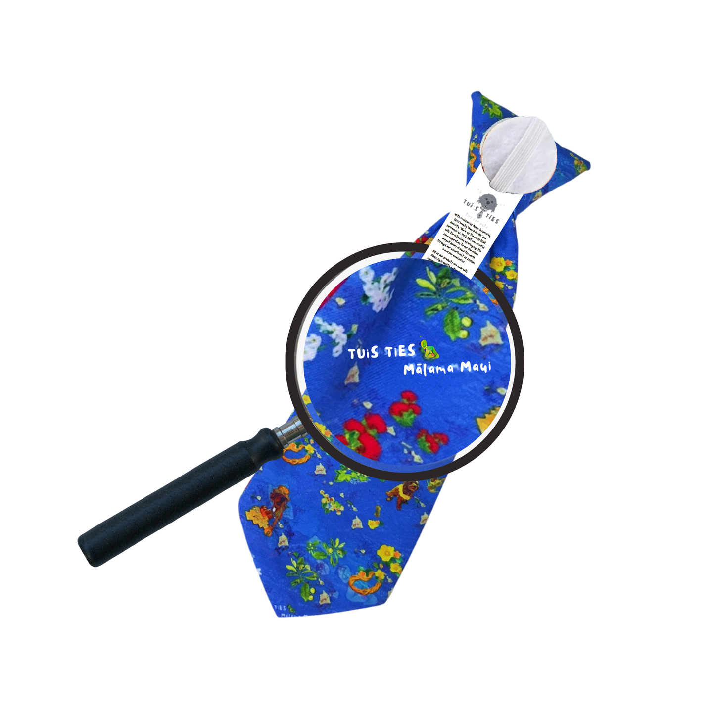 Tui's Ties Exclusive Floral Accessory – Detachable Tie 7"